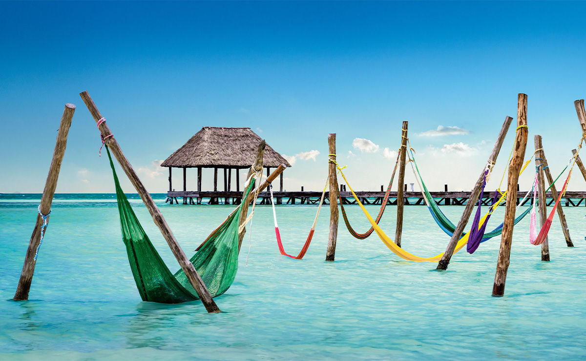 Hängematten im Meer