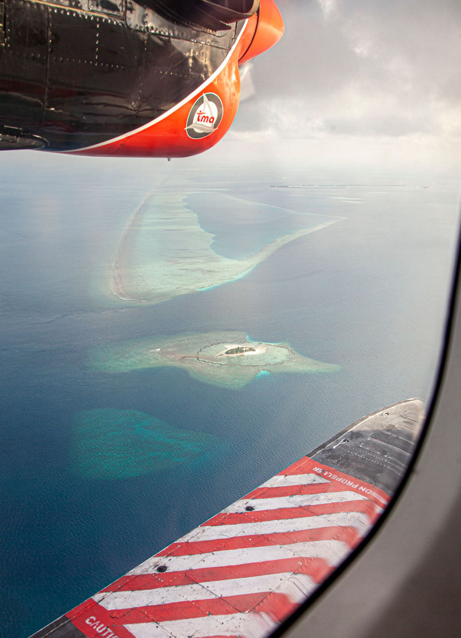 View from airplane