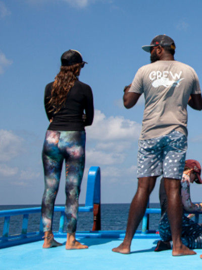 Team looking out for whaleshark