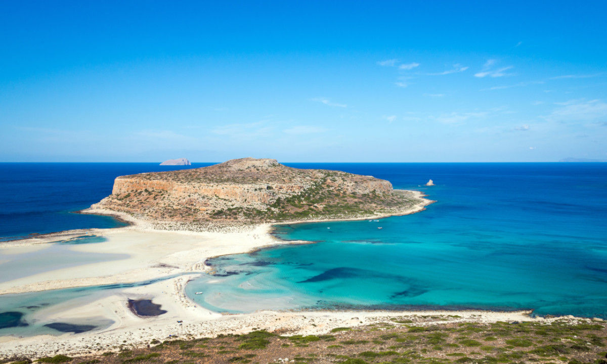 Rennvelo fahren Heraklion Kroustas Aussicht Meer Insel