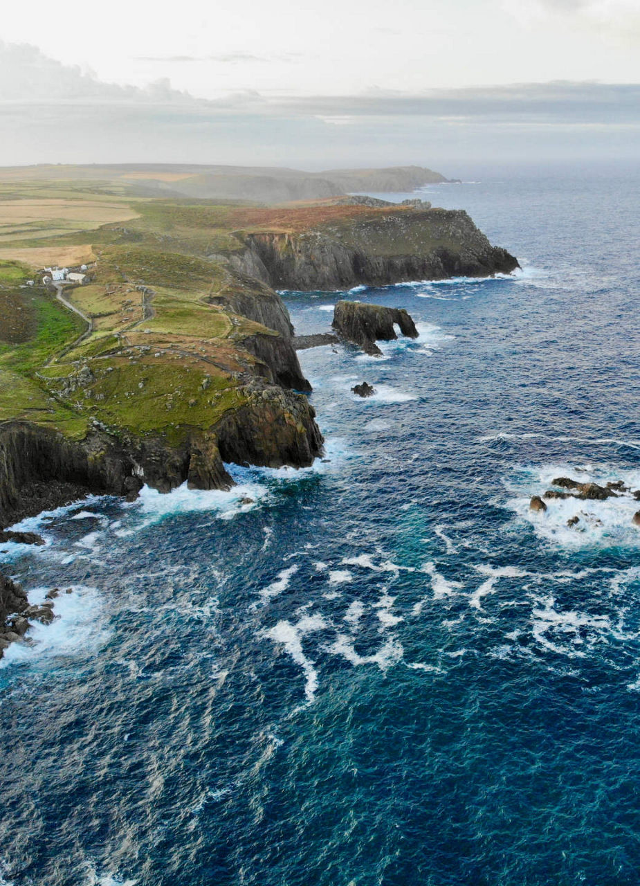 Aerial View of Coast