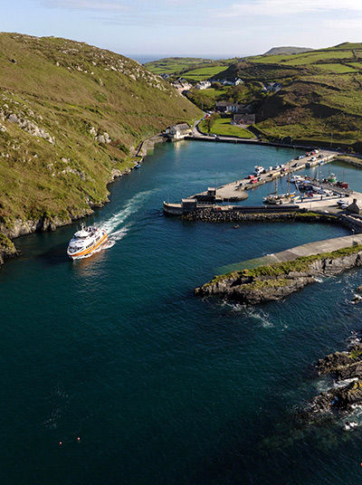 Ferry leaving harbour