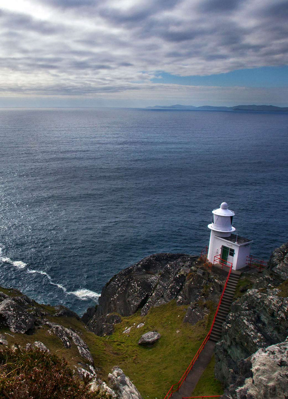 Lighthouse near ocean