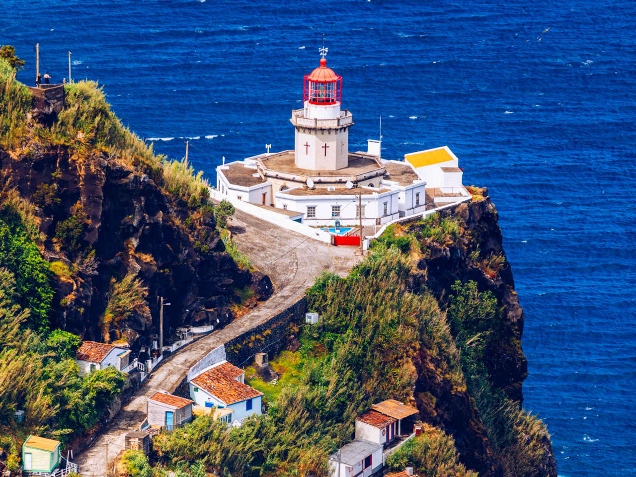 Lighthouse over the sea