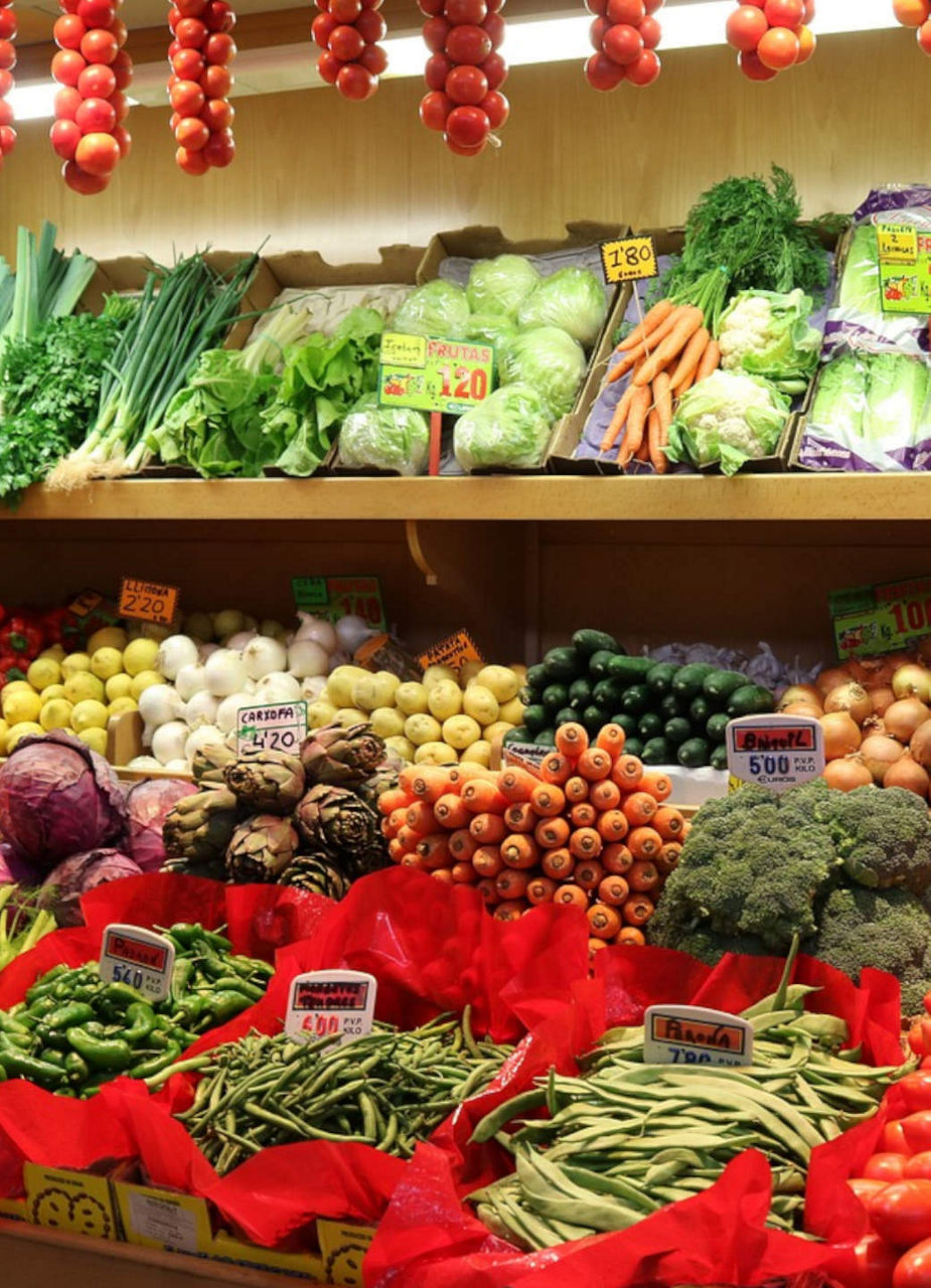 Vegetables at Mercat de L’Olivar