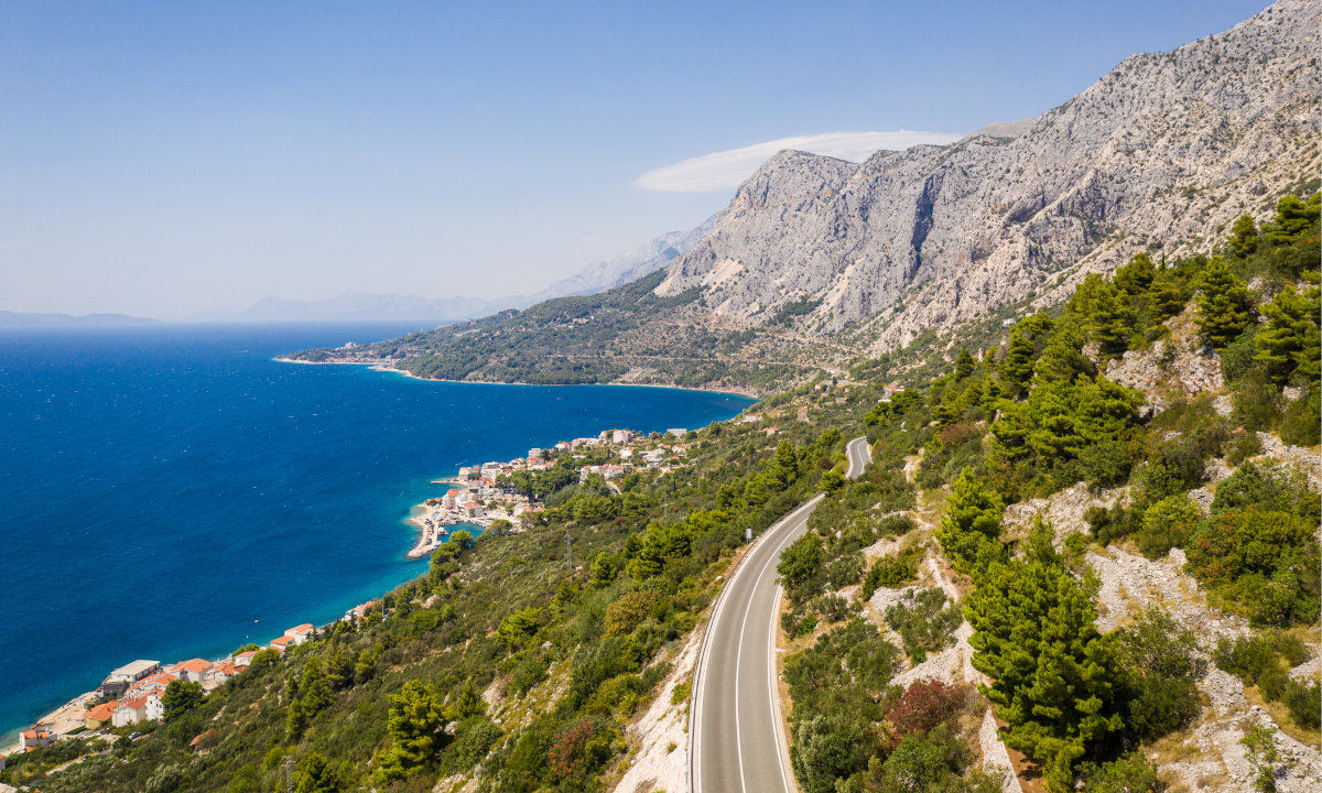 Road cycling Croatia coast