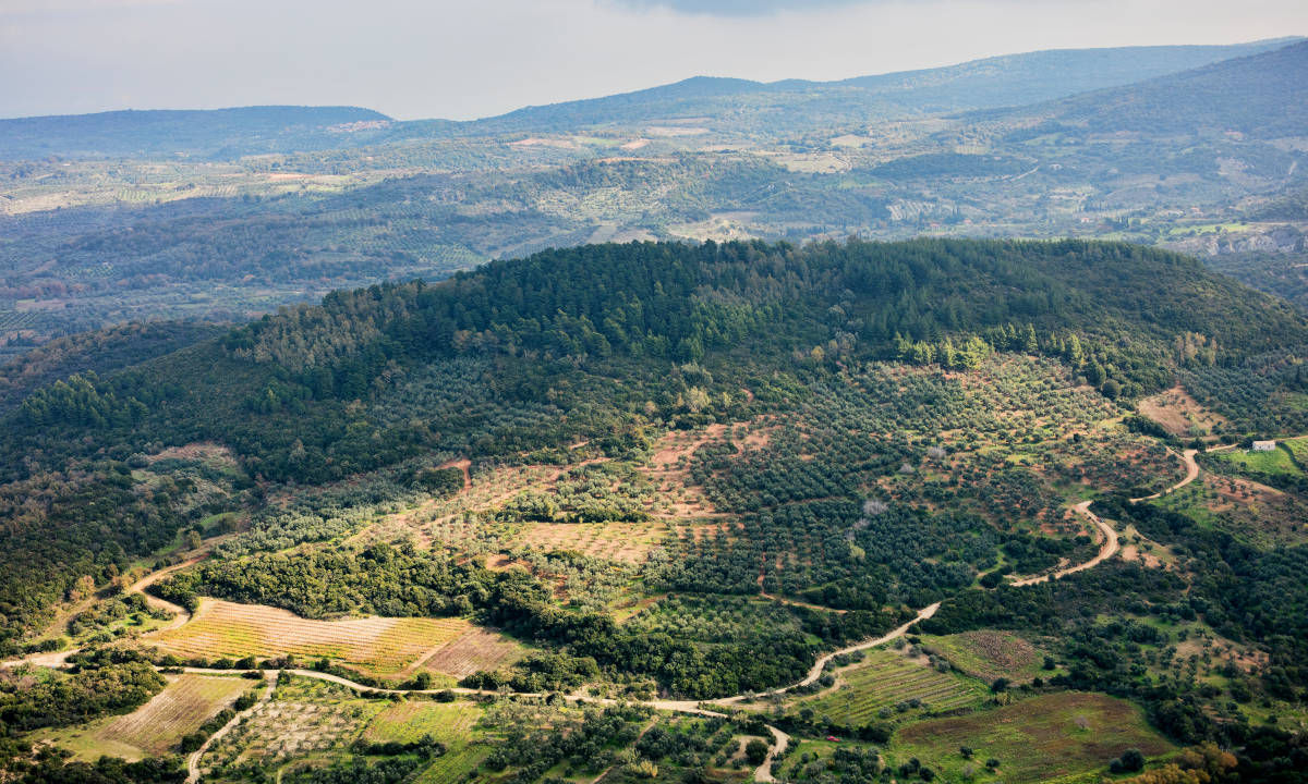 Rennvelo fahren Kalamata Berge