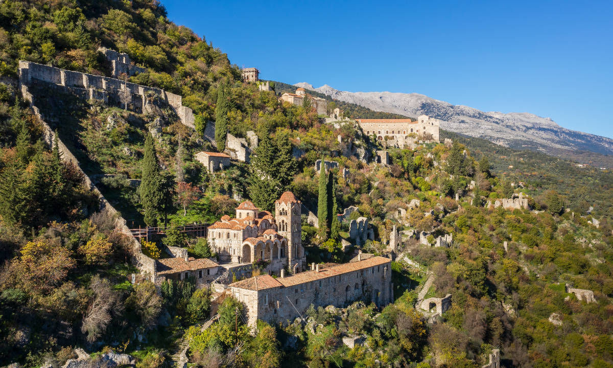 Rennvelo fahren Kalamata Mystras