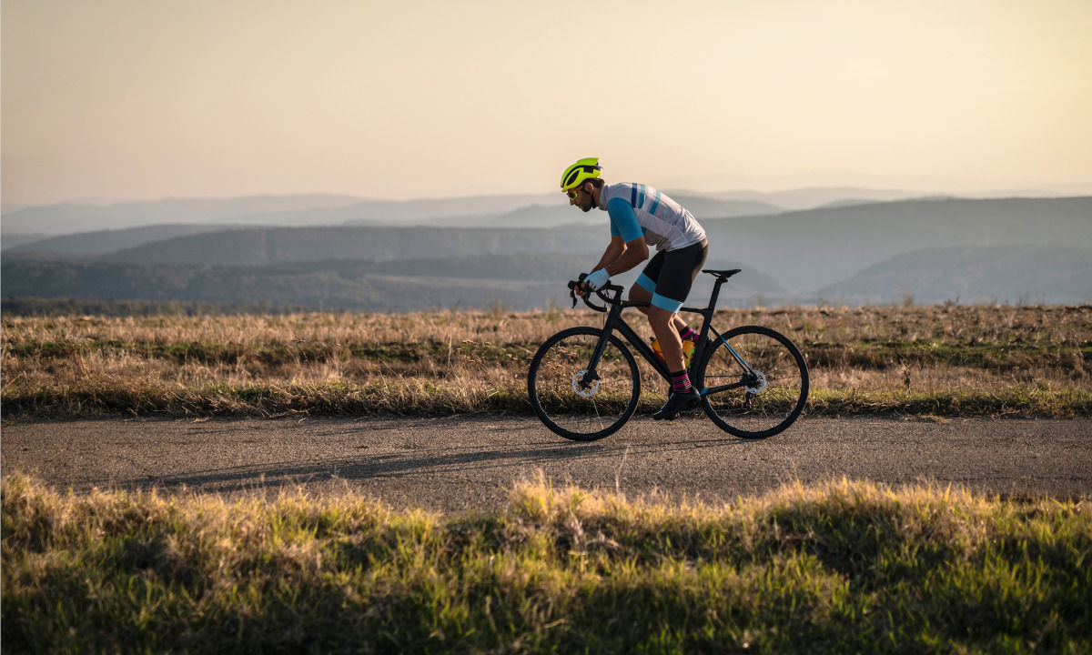 Road cyclist on Cyprus