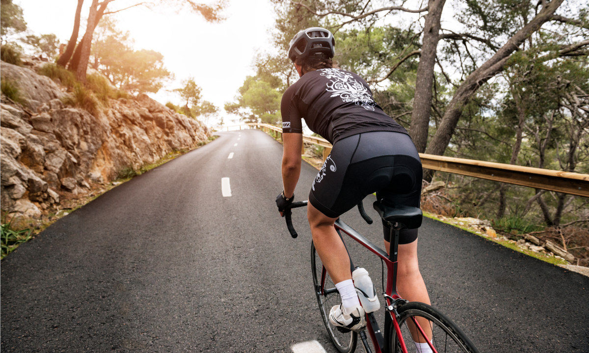 Rennvelofahrer auf Mallorca