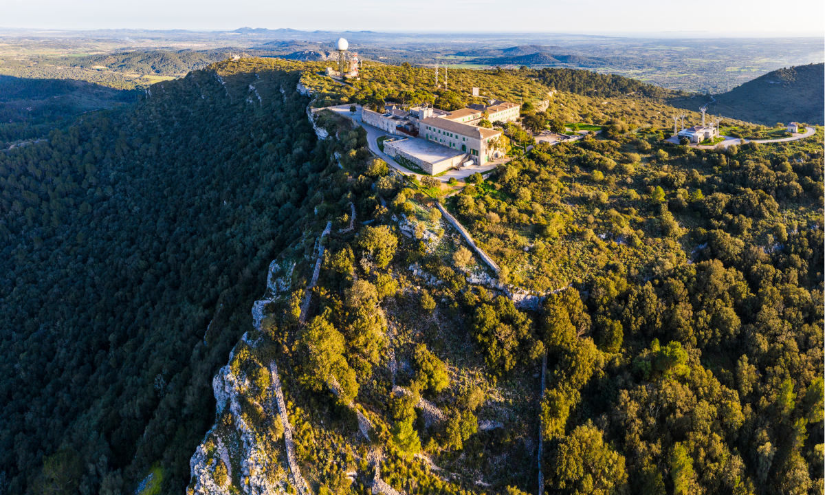 Rennvelo fahren Mallorca Bergspitze