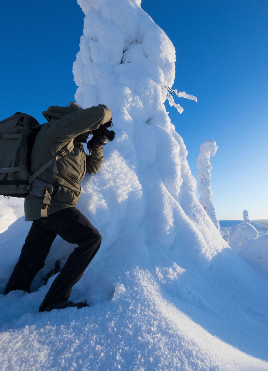 Guy making photo