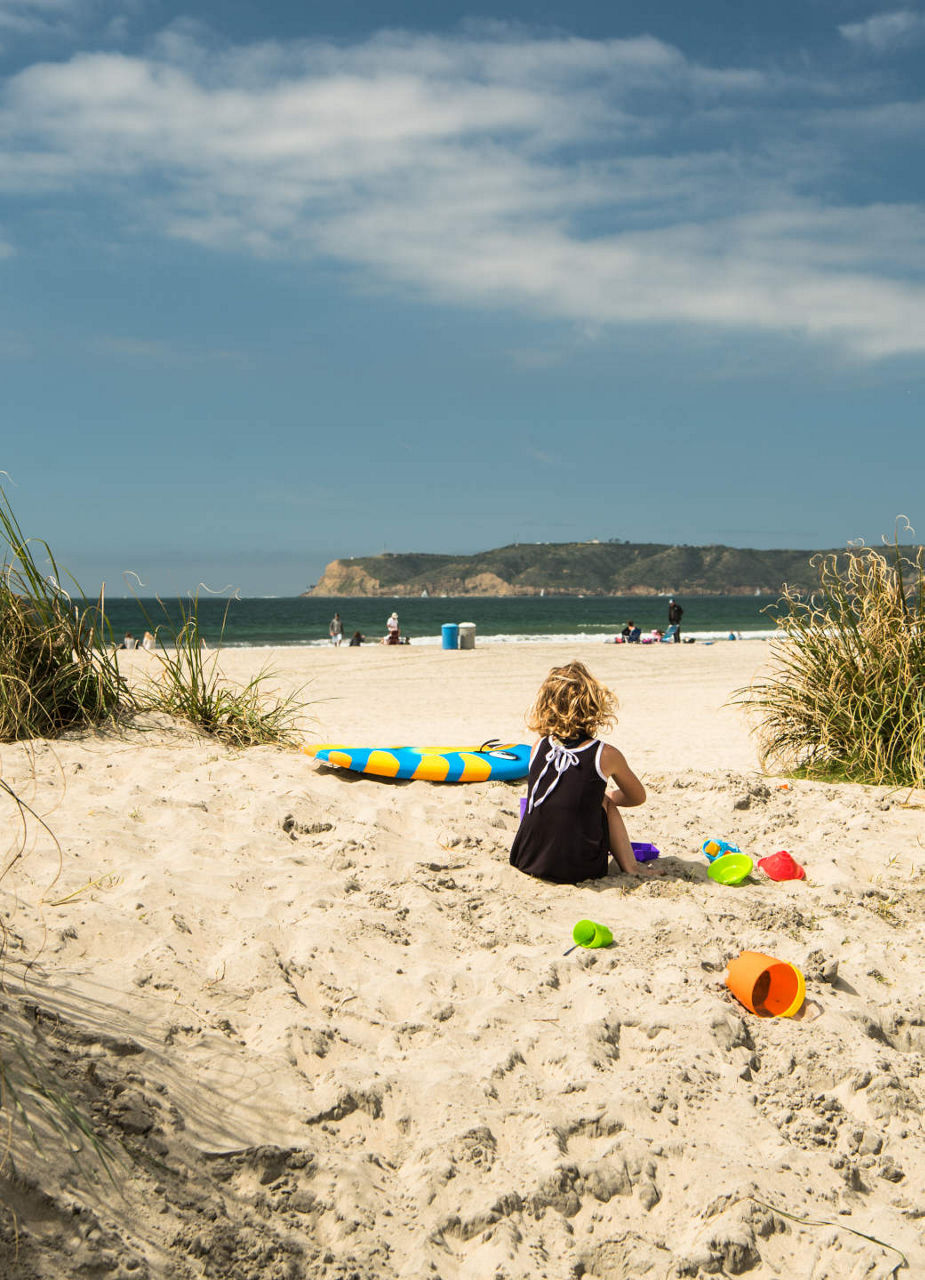 Child on the beach