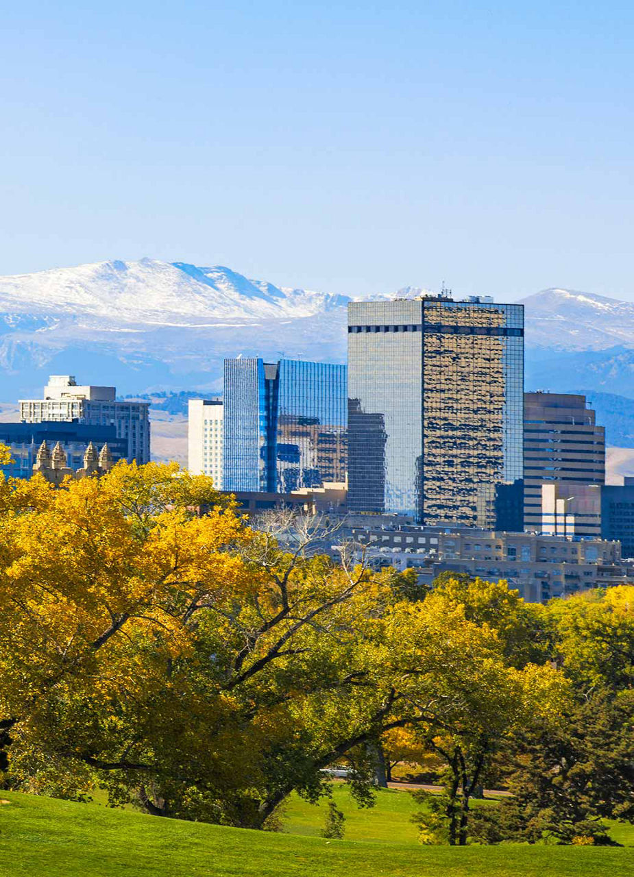 Denver vor den Rocky Mountains