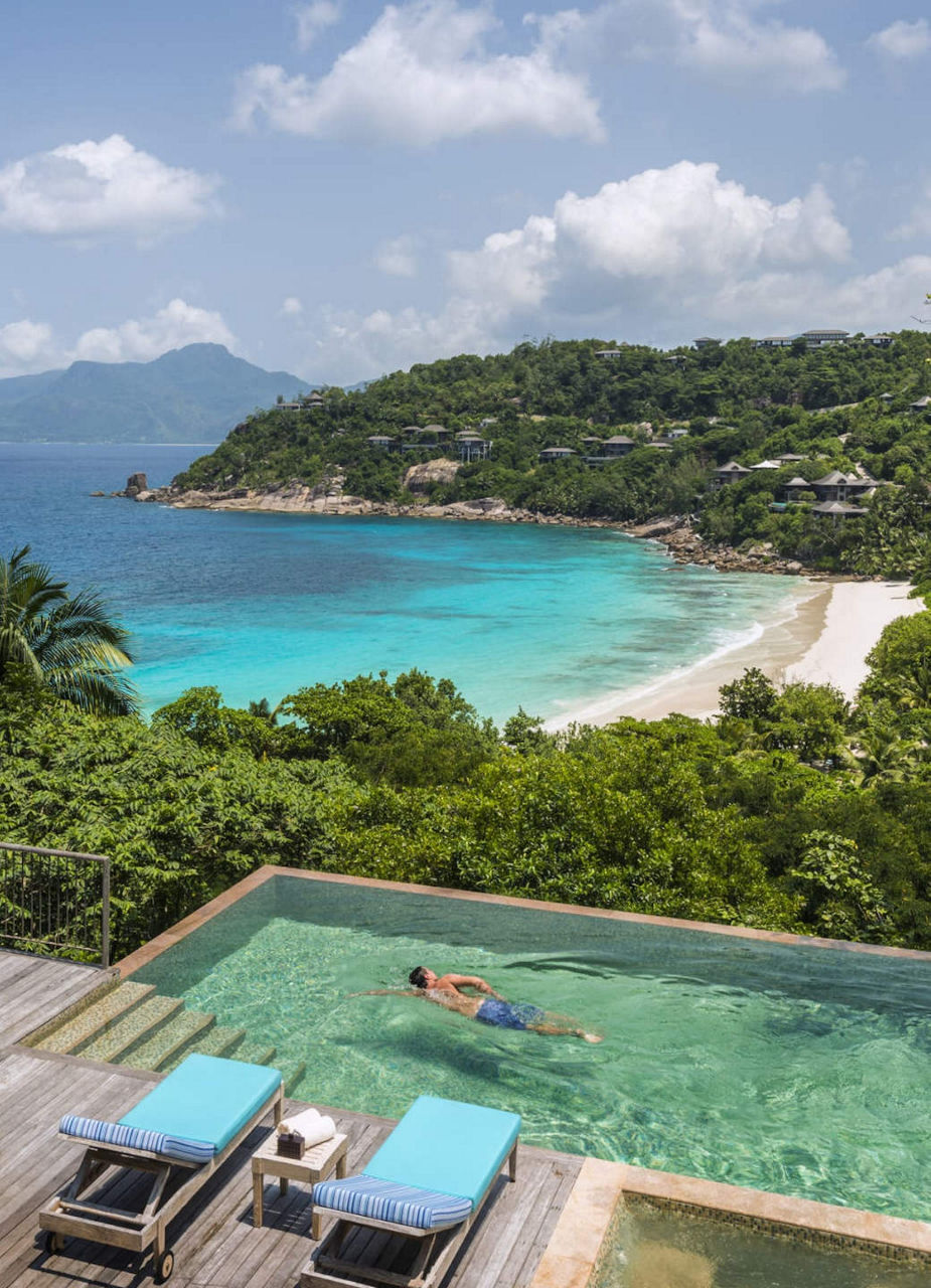 Pool and beach view