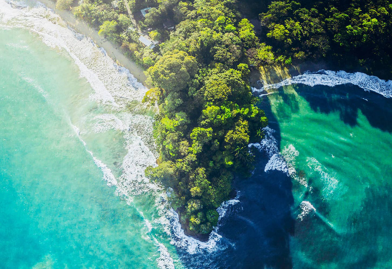 Beach Punta Uva on the Caribbean coast