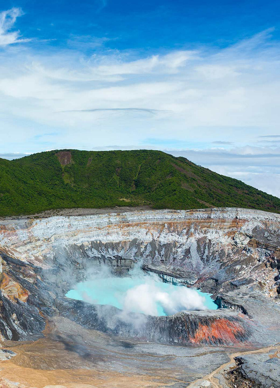 Volcanic crater