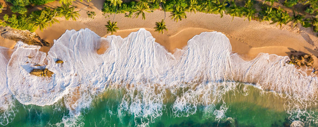 Beach aerial view