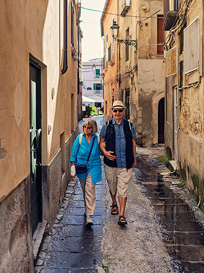 Älteres Paar in Tropea