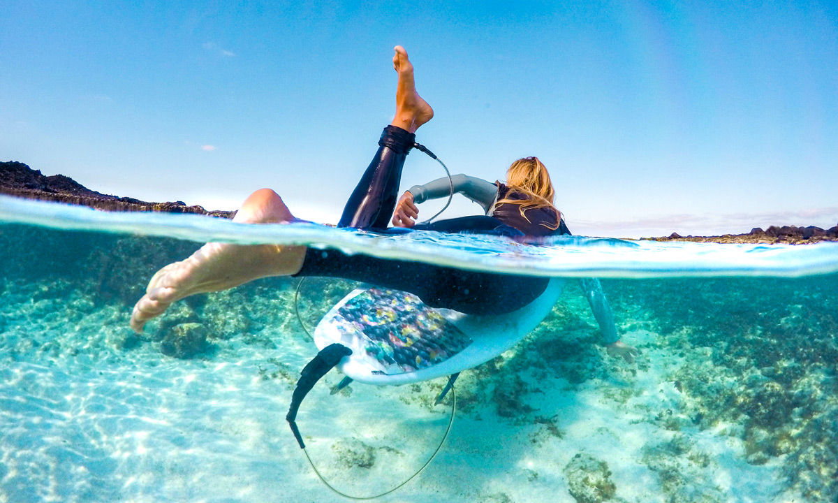 Surfing in Fuerteventura