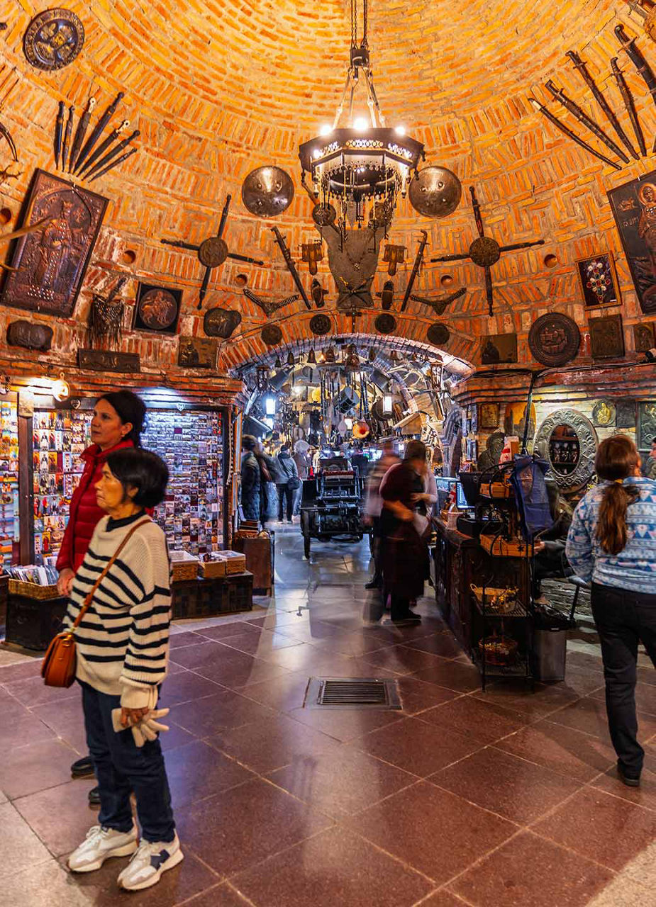 Visitors in the Meidan Bazaar