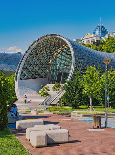 Music stage in Rike Park