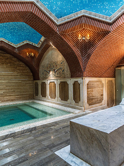 Interior of a sulphur bath