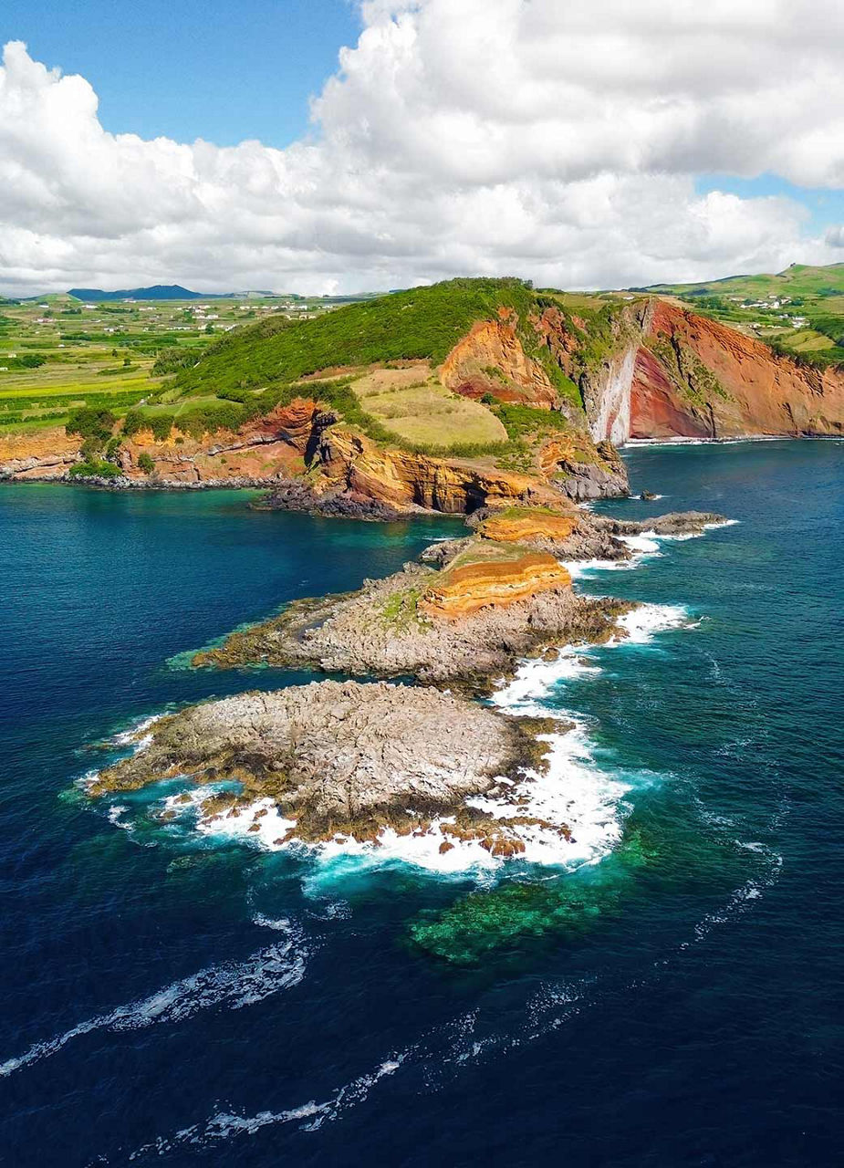 Islands of Contendas on the coast of Terceira