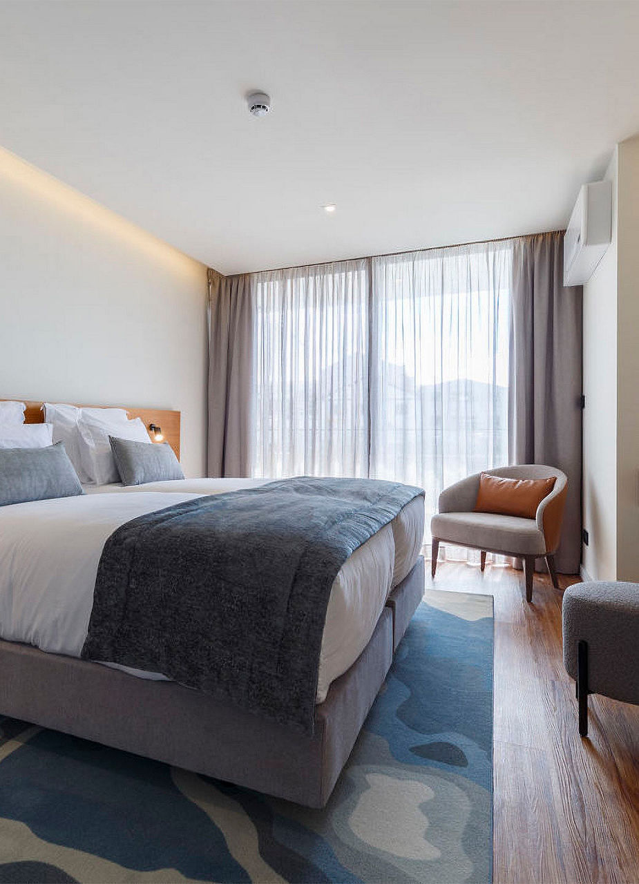 Chambre double de l’hôtel The Shipyard Angra