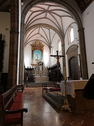 Inside church