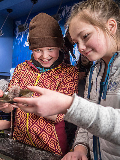 Children at exhibition