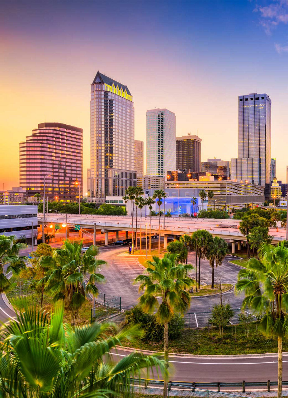 Skyline of Tampa Bay (Florida)