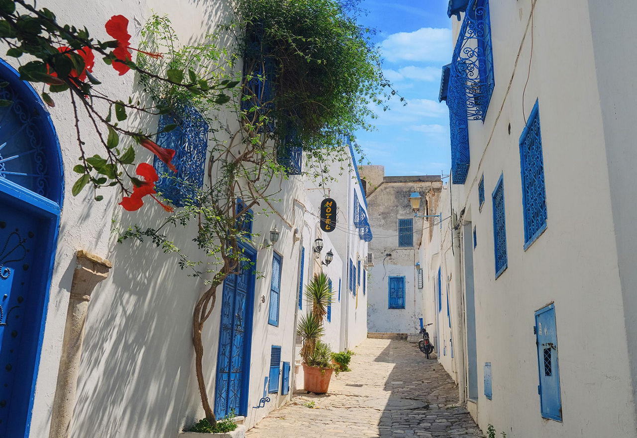 Küstenort Sidi Bou Saïd