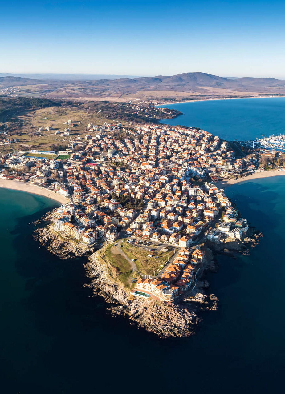 Aerial View of Coast