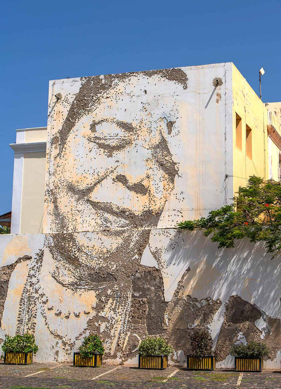 Fresque murale de Cesária Évora 
