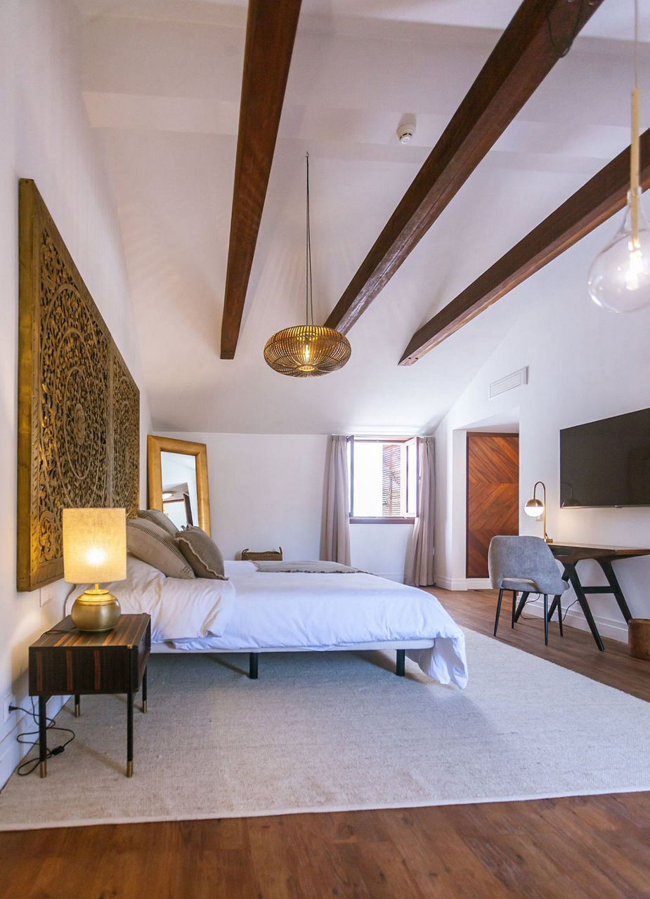 Espace nuit et salon de l’hôtel Casa da Djedja