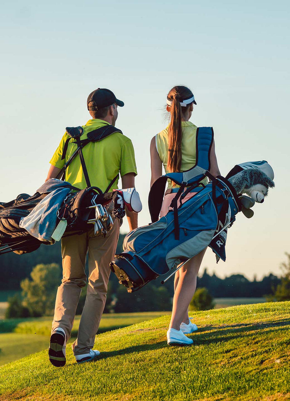 Golfeur sur le parcours