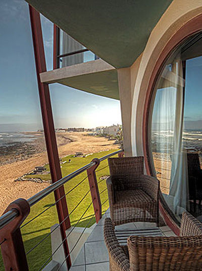 Aussenansicht der Beach Lodge Swakopmund