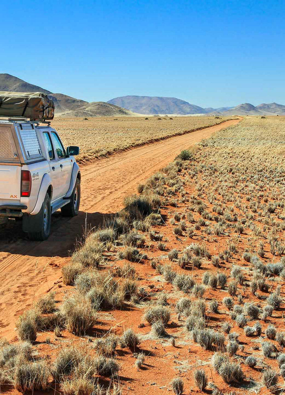 Wüstenstrasse in Namibia