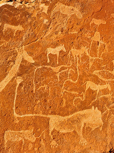 Felsenzeichnung in Twyfelfontein