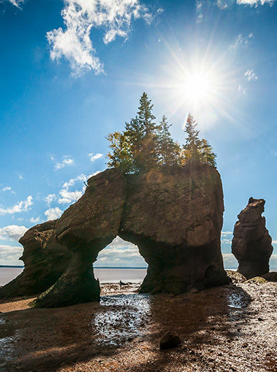 Hopewell Rocks in the Bay of Fundy