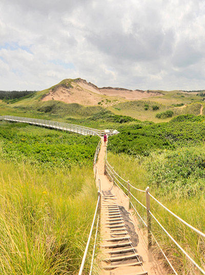 Wanderweg am Cavendish Beach