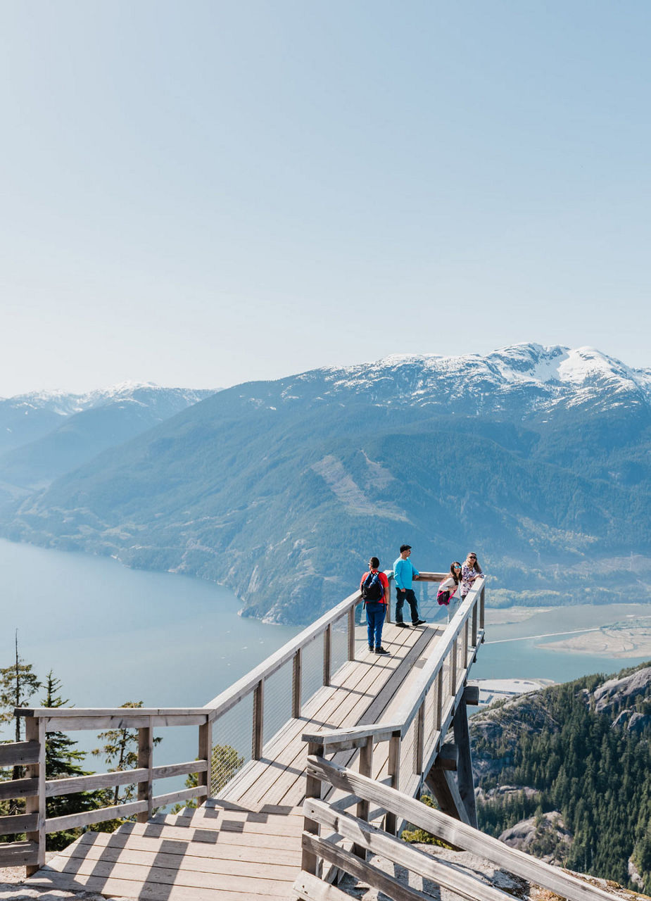 View of the ocean fjord near Squamish