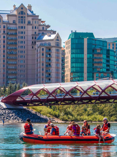 Floating on Bow River