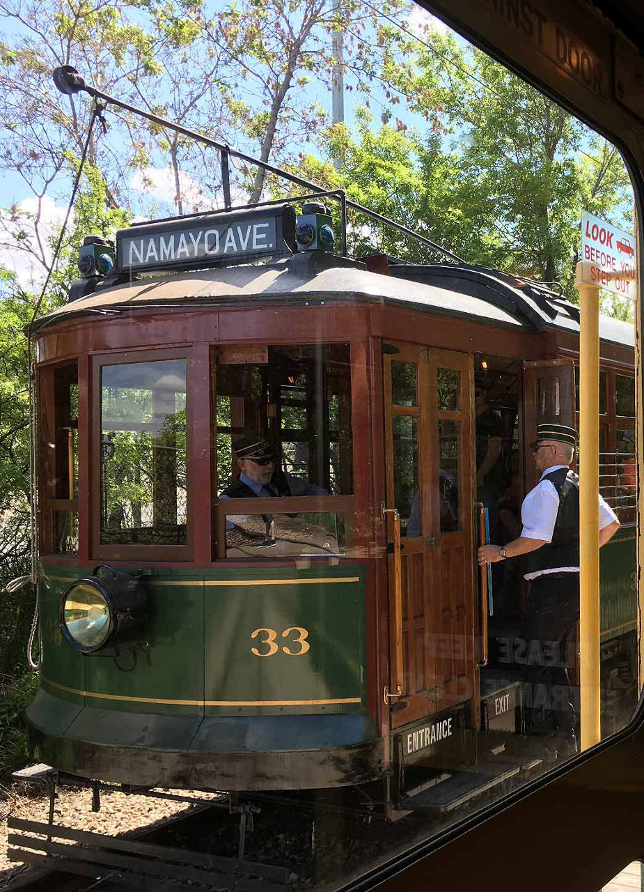 Old train in museum