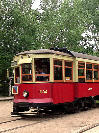 Old train in museum