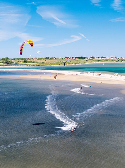 Kitesurfer bei Ždrijac