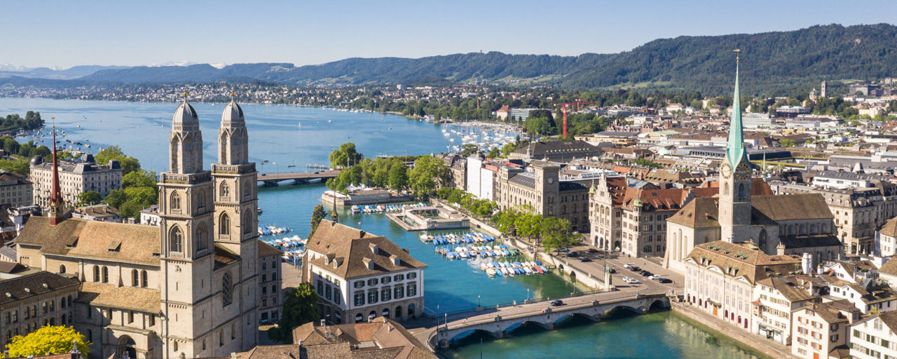 Zurich aerial view