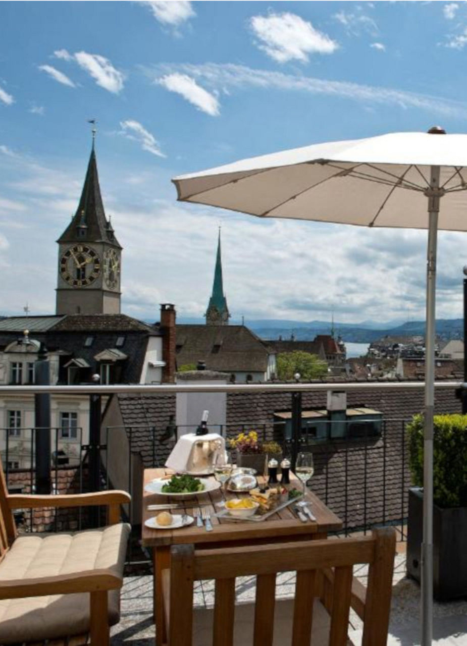 Zurich Widder hotel terrace