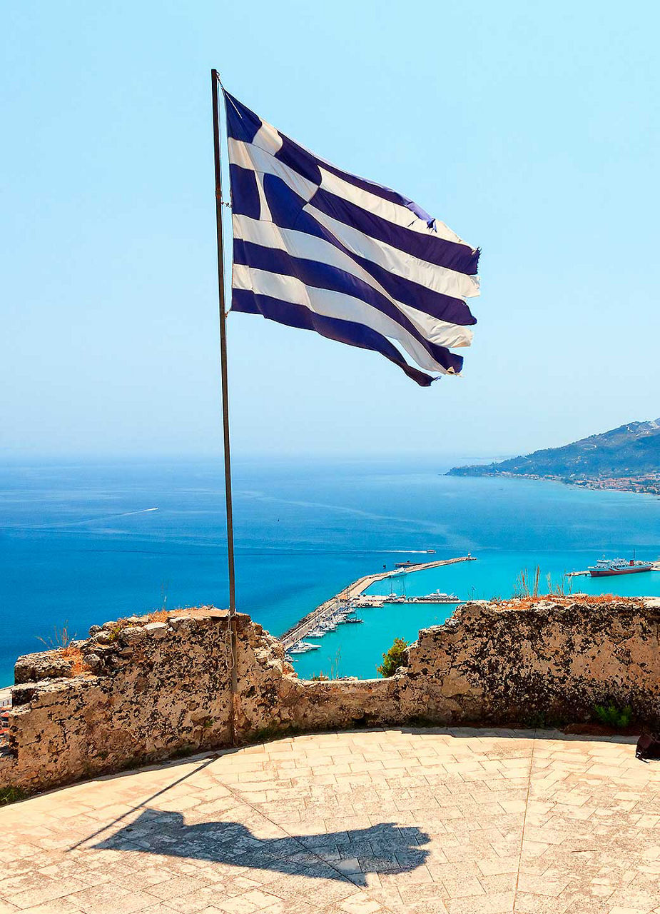 Flag on Mountain